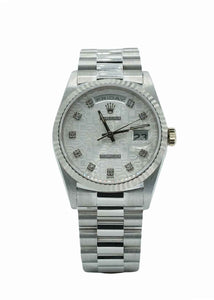 Rolex DayDate 36mm Watch 18239 Factory Diamond Dial