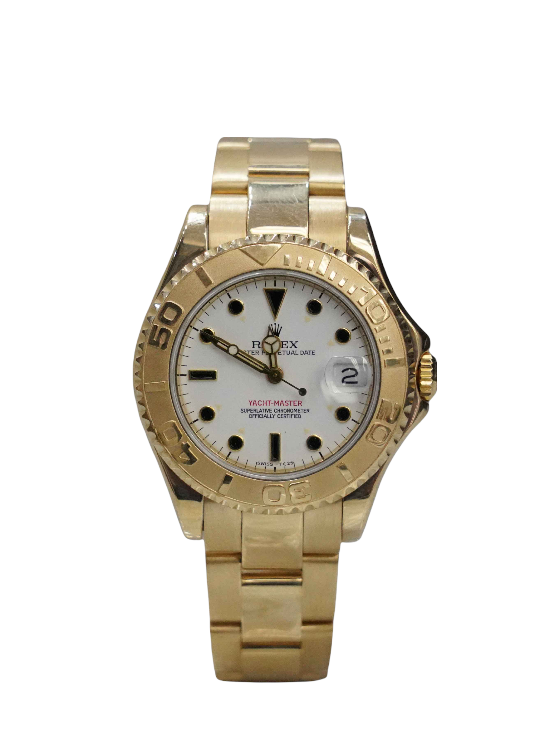 Rolex Yachtmaster Steel Yellow Gold Champagne Dial Men's Watch