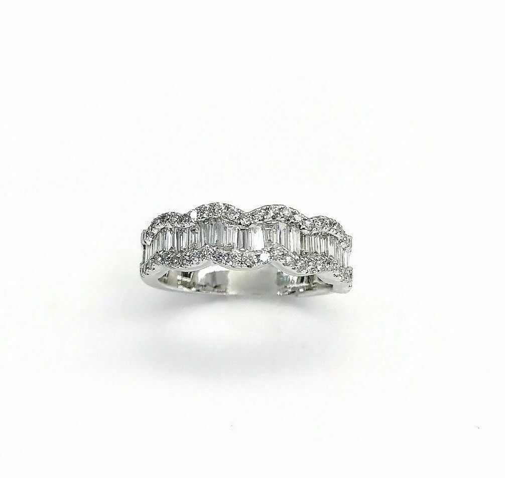 1.58 Carats t.w. Diamond Anniversary/Wedding Ring 18K Gold VS Diamonds Brand New