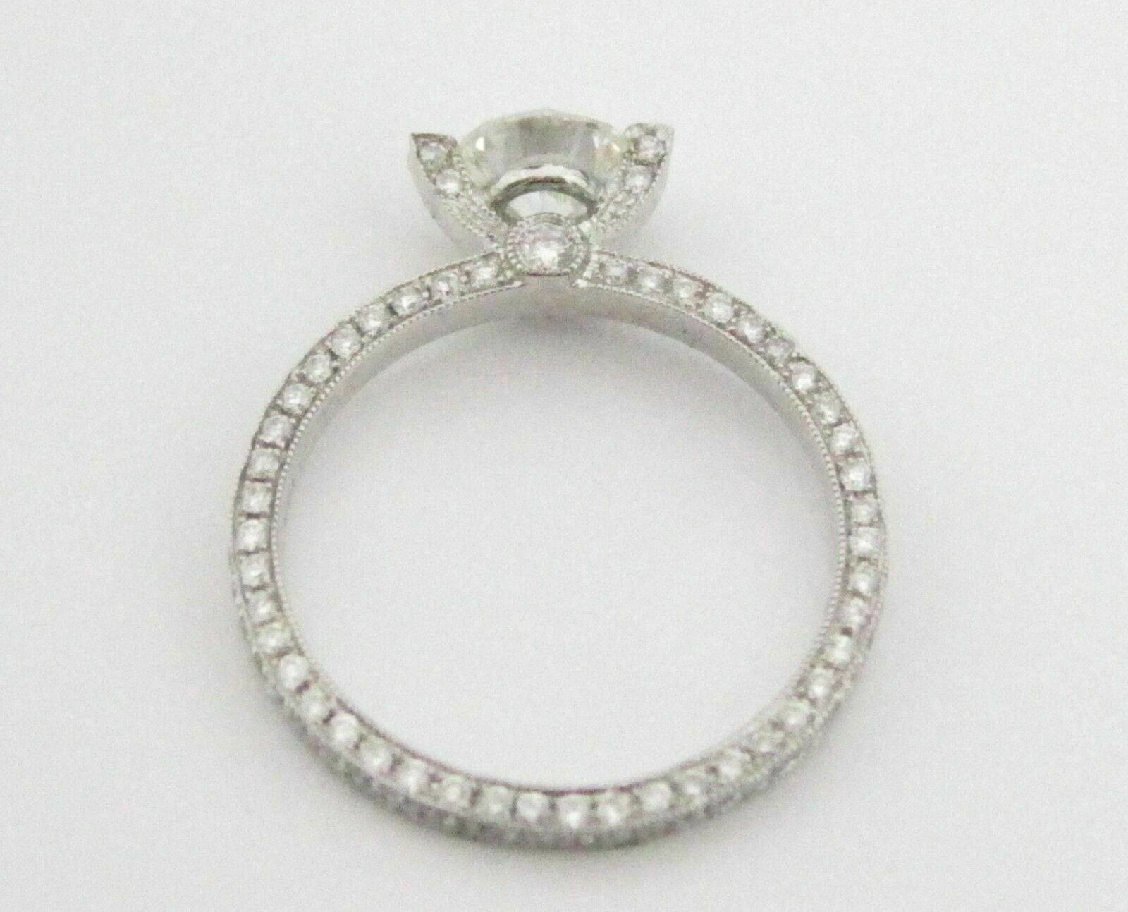 EGL Certified Center .81ct Round Cut Diamond Solitaire Engagement Ring Size 7