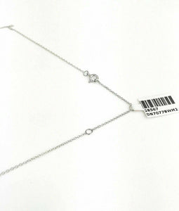 0.04 Carat New Custom Made Initial F Diamond Pendant w 14K Gold Adjustable Chain