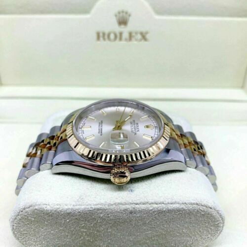 Rolex 36MM Datejust Watch 18K Yellow Gold Steel Ref 116233 D Serial Box Papers