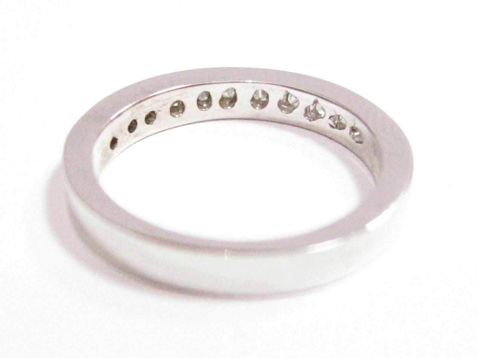 .56 TCW 12 Natural Princess Cut Diamond Ring/Band Size 5.5 H SI1 14k White Gold