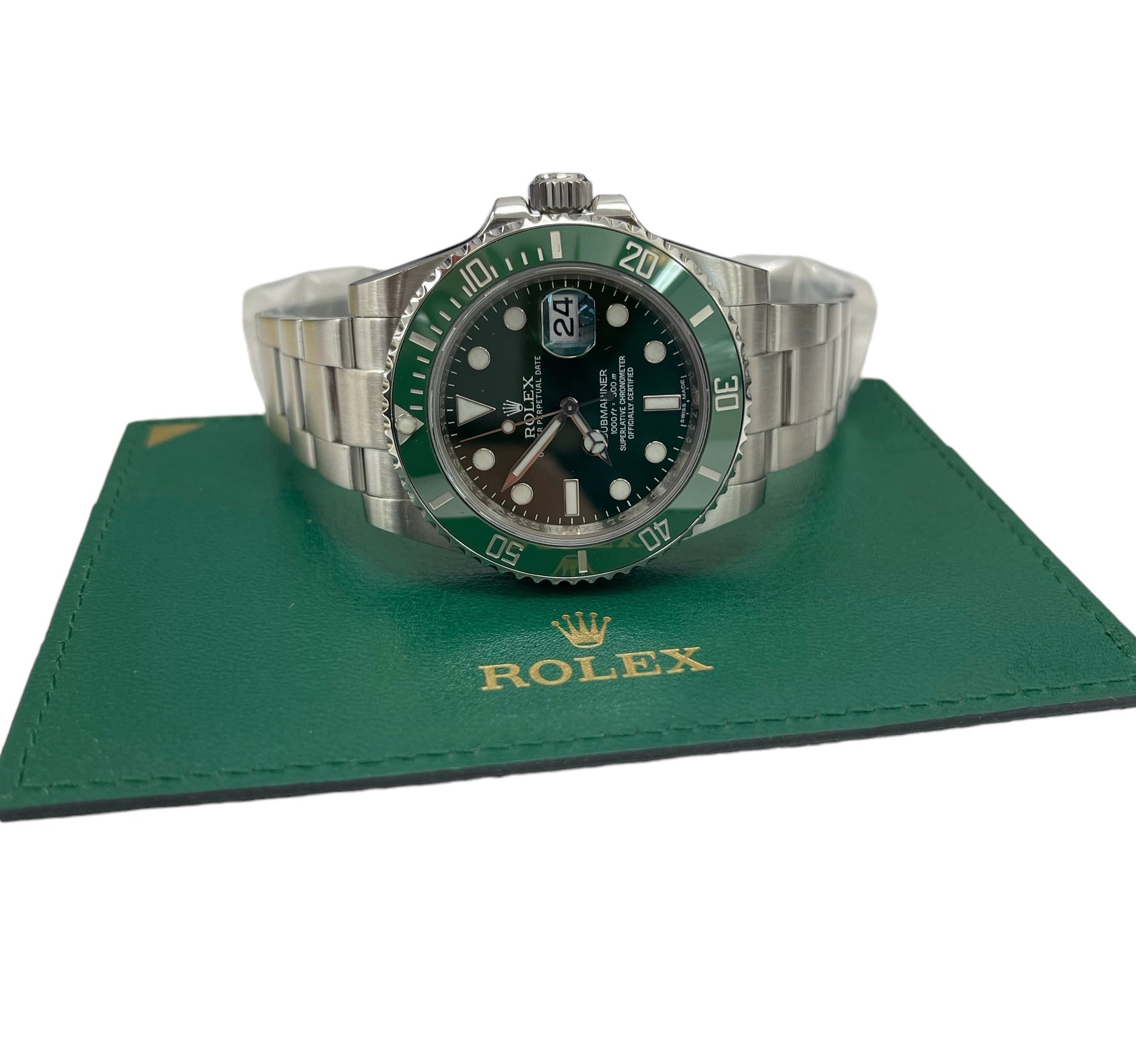 Rolex Hulk Submarine GMT Green Dial Oyster Perpetual 116610V
