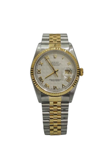 Rolex Date-just 36mm Two Tone Watch 16233