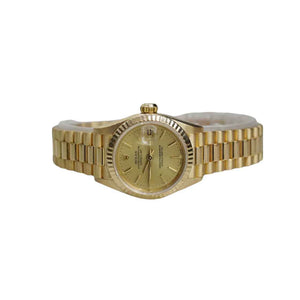Rolex Day Date 26MM Champagne Dial 18 Karat Yellow Gold Watch Ref # 69178