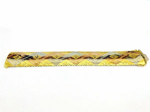 18K Tri Tone Solid Gold Vintage Bracelet Scales Design 8"