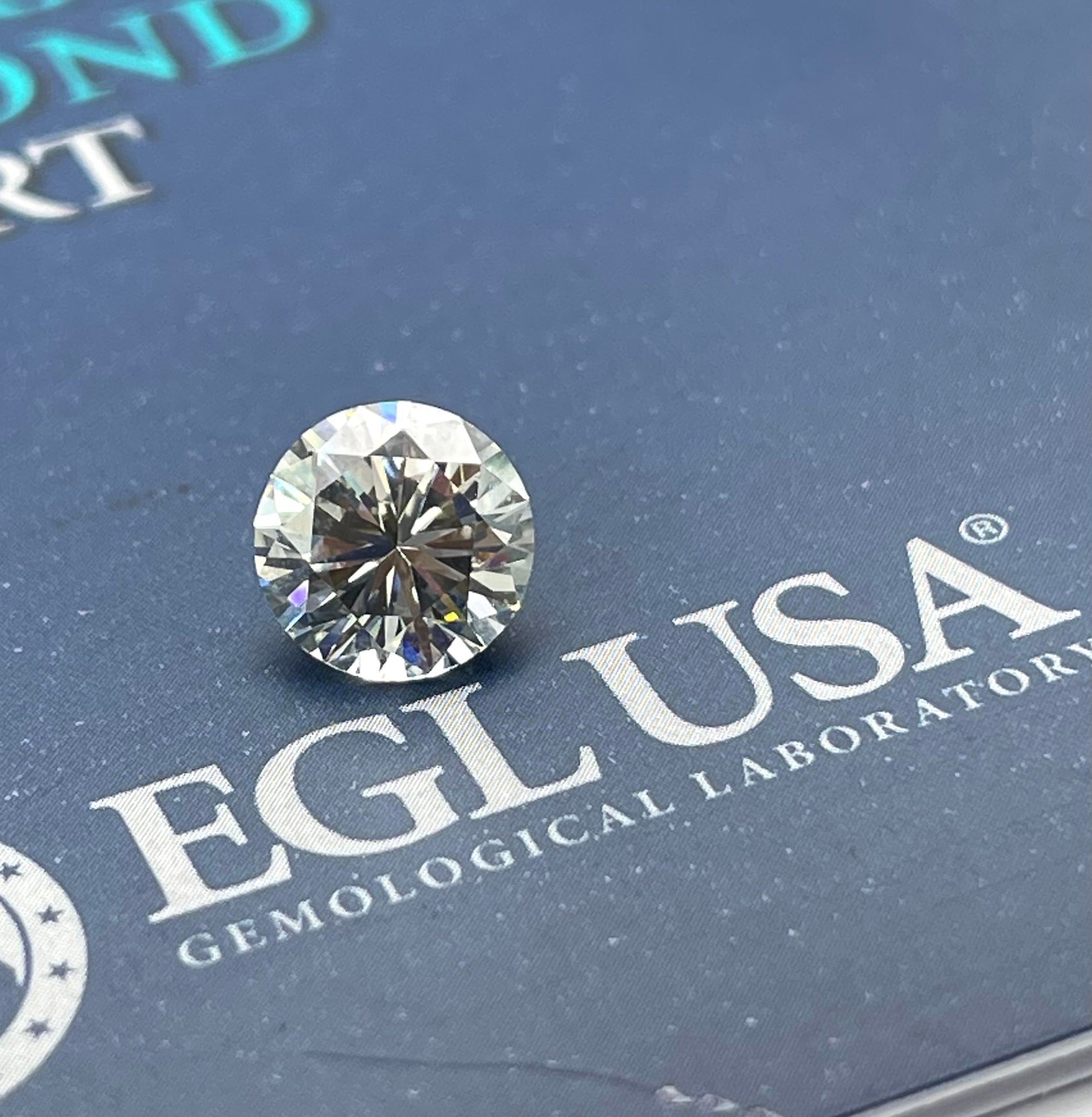 3.01 Carats I-VS2 Round Brilliants Diamond EGL-USA Certified FREE SETTING