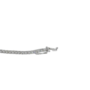Diamond Tennis Bracelet Round Brilliant 3.45 tcw in 14K White Gold