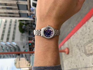 Rolex 26mm Lady Date-Just Diamond Dial and Diamond Bezel Watch Stainless Steel