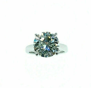 3.06 Carats GIA J VS2 Round Diamond Solitaire Wedding/Engagement Ring 14K White