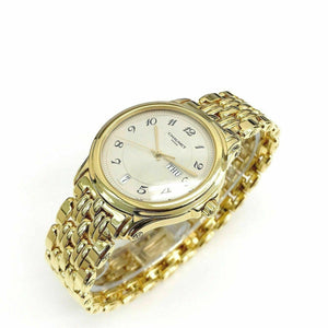 Chaumet Paris Solid 18 Karat Yellow Gold Watch 5.13 Ounces 36 MM Quartz Mint