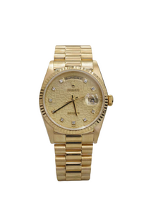 Rolex Day Date President 18K Yellow Gold 36mm Watch 18238