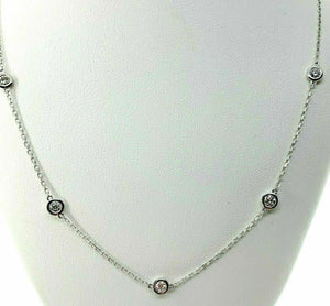 1.68 Carats t.w. Hand Assembled Diamond by The Yard Necklace Chain 14K Gold