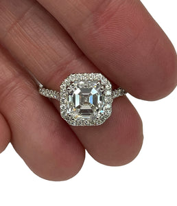 2.53 Carats Asscher Cut GIA Certified Engagement Ring