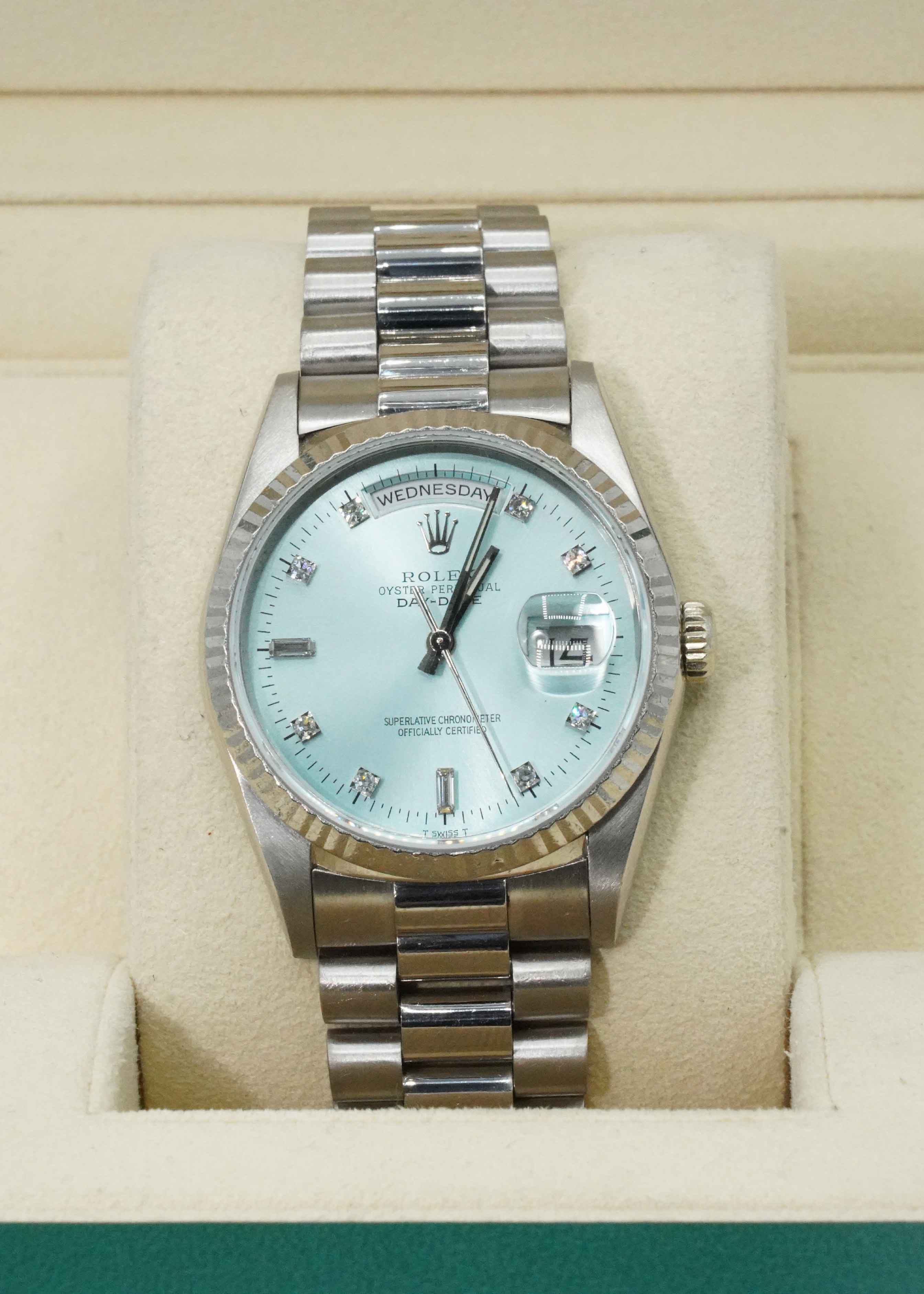 Rolex DateJust 36mm Watch 18239 Factory Diamond Dial