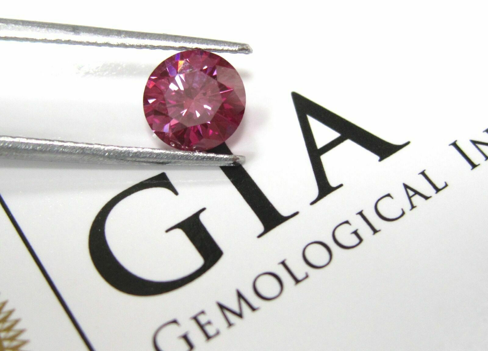 .93 Carat GIA Certified Deep Purplish Pink VS2 Round Brilliant Cut Loose Diamond