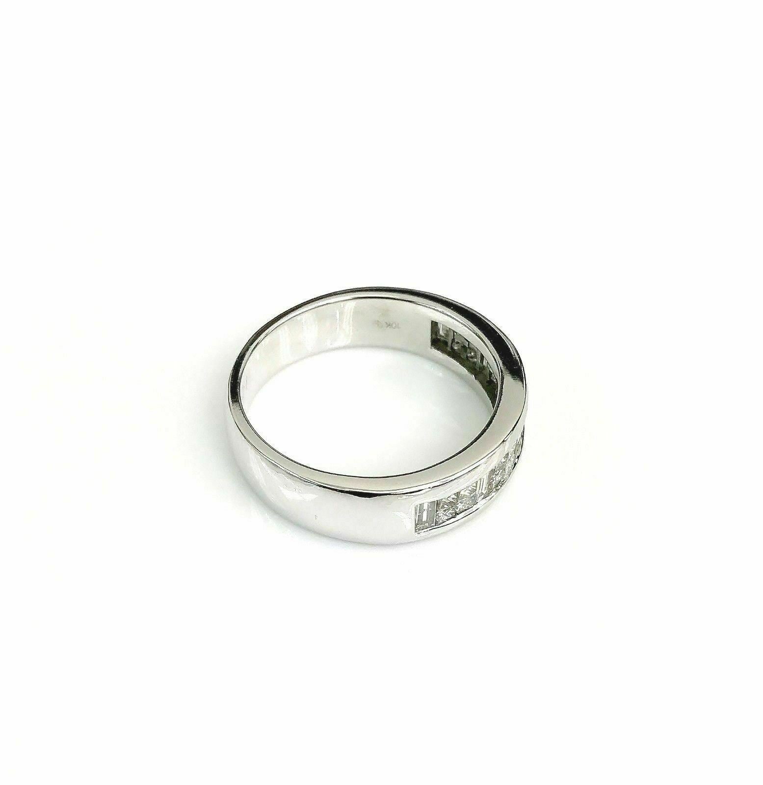 $4,250 Retail Men's Diamond Invisible Set Ring H -I SI Diamonds 10K White Gold