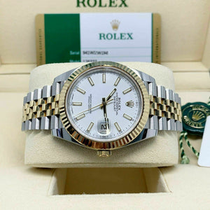 Rolex 41MM Datejust II Watch 18K Yellow Gold Stainless Steel Ref 126333 BoxCard