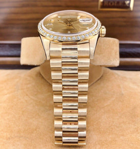 Rolex Day Date President 18K Yellow Gold 36mm Watch 18038 Factory Dial and Bezel