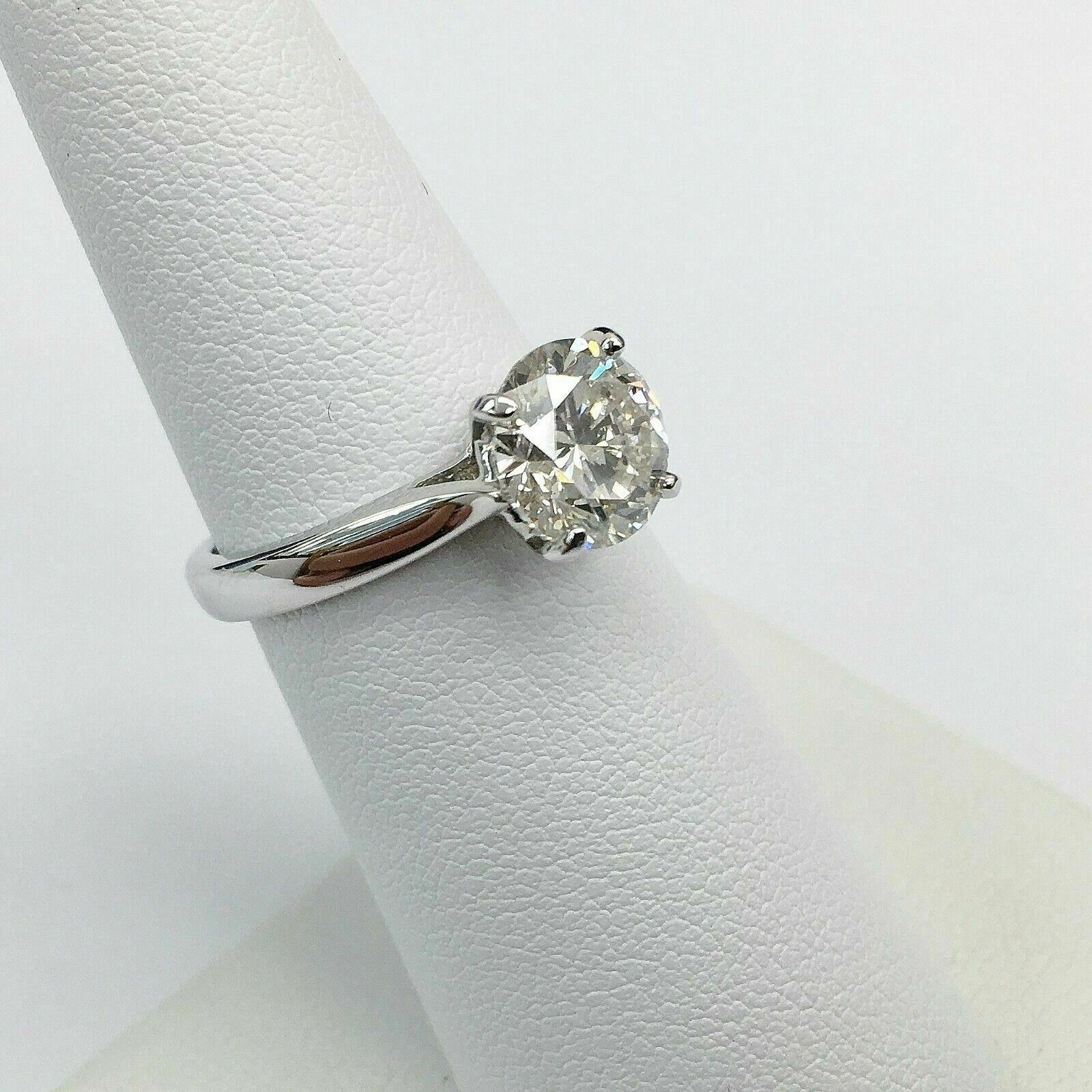 1.96 Carat Round Diamond Solitaire Wedding/Engagement Ring EGLUSA G-H SI2