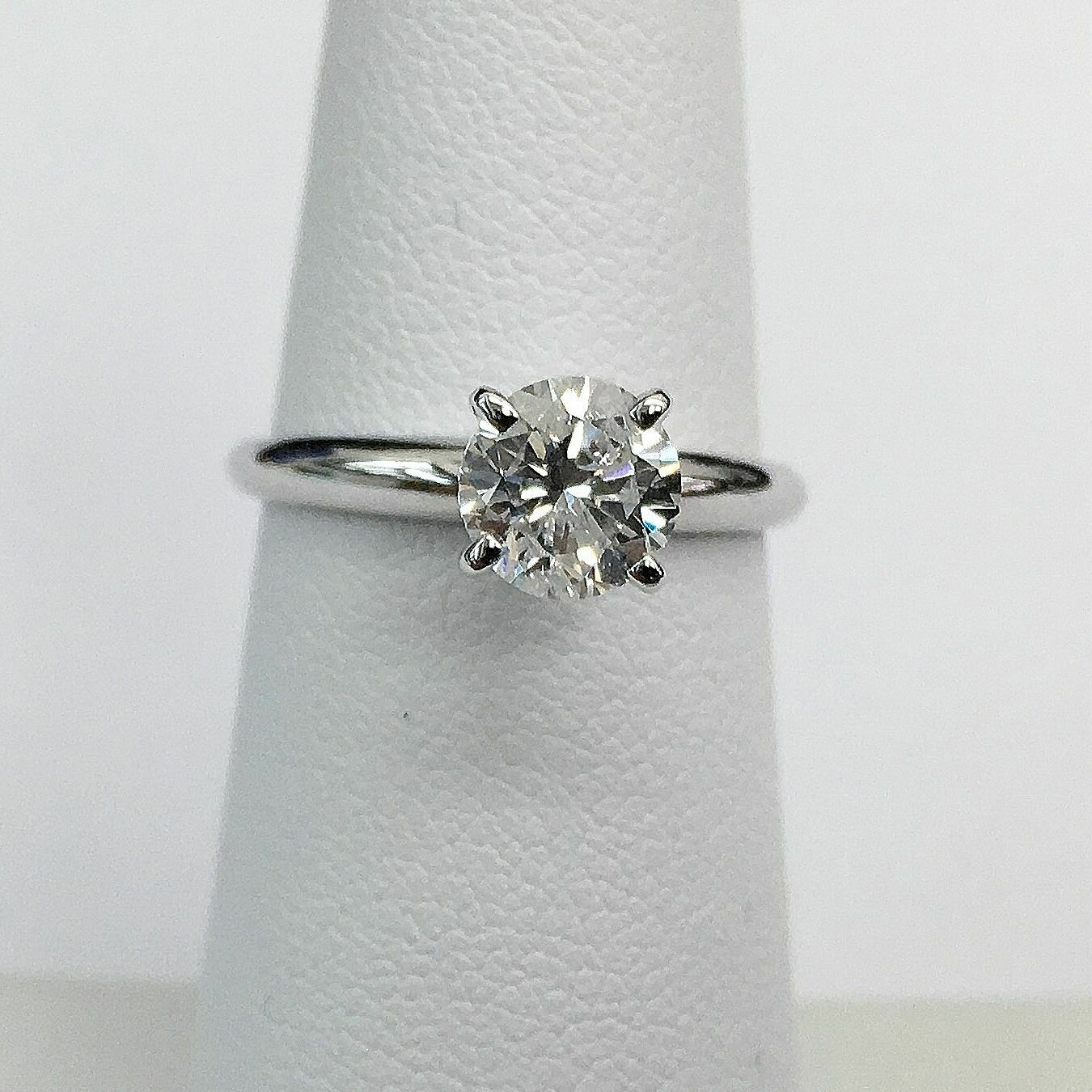 1.01 Carats Diamond Solitaire Wedding/Engagement Ring EGLUSA D-E I1 14K Gold