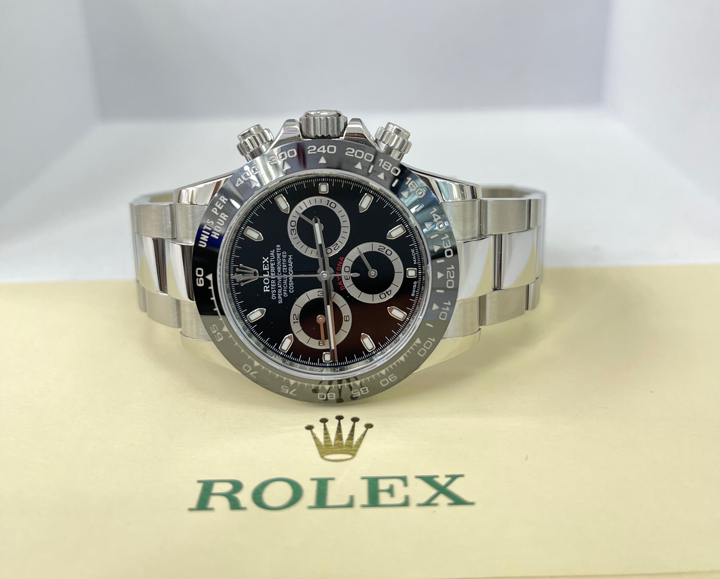 Rolex Daytona Black Cosmograph 40mm Watch Ref 116500LN