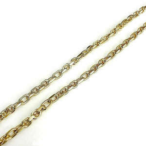 Solid 14K Yellow Gold Cable Chain/Necklace 24 Inches 2.99 Ounces Made in Italy