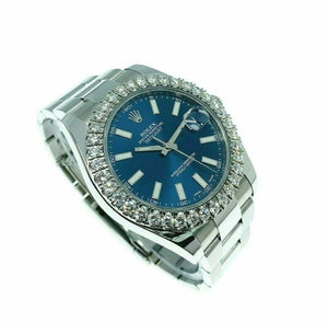 Rolex 41MM Datejust II Watch Stainless Steel Oyster Diamond Bezel Ref # 116300