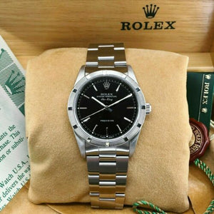 Rolex 34MM Air-King Oyster Watch Stainless Steel Ref #14010 X Serial Box Papers