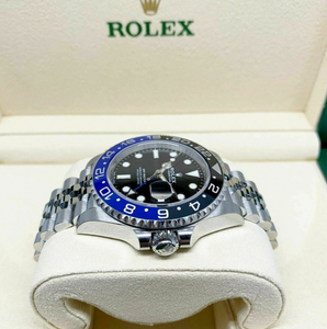 Rolex 40MM Ceramic GMT Master II Batman Stainless Steel Watch Ref 126710BCNR