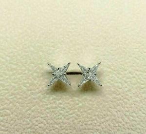 0.37 Carats t.w. Diamond Stud Earrings Made with Special Cut Kite Diamonds
