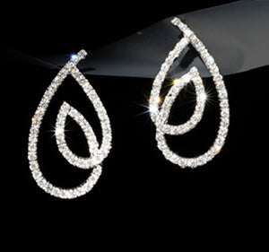 3.20 Carat diamond Earrings made with 14K White Gold