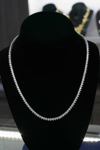 Tennis Diamond Necklace 15.95 Carats Round Brilliants White Gold 14kt