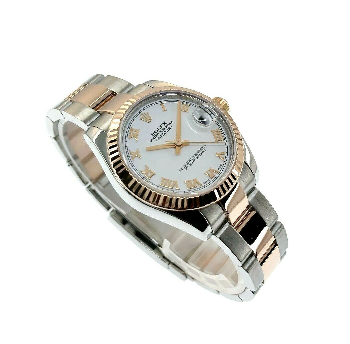 Rolex 31mm Datejust Watch Ref 178271 18K Rose Gold Stainless D Serial OysterBand