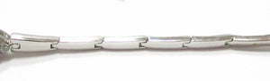 Fine 2.02TCW 5 Oval Cluster Diamond Bracelet G SI-1 14k White Gold 7.2 Inches
