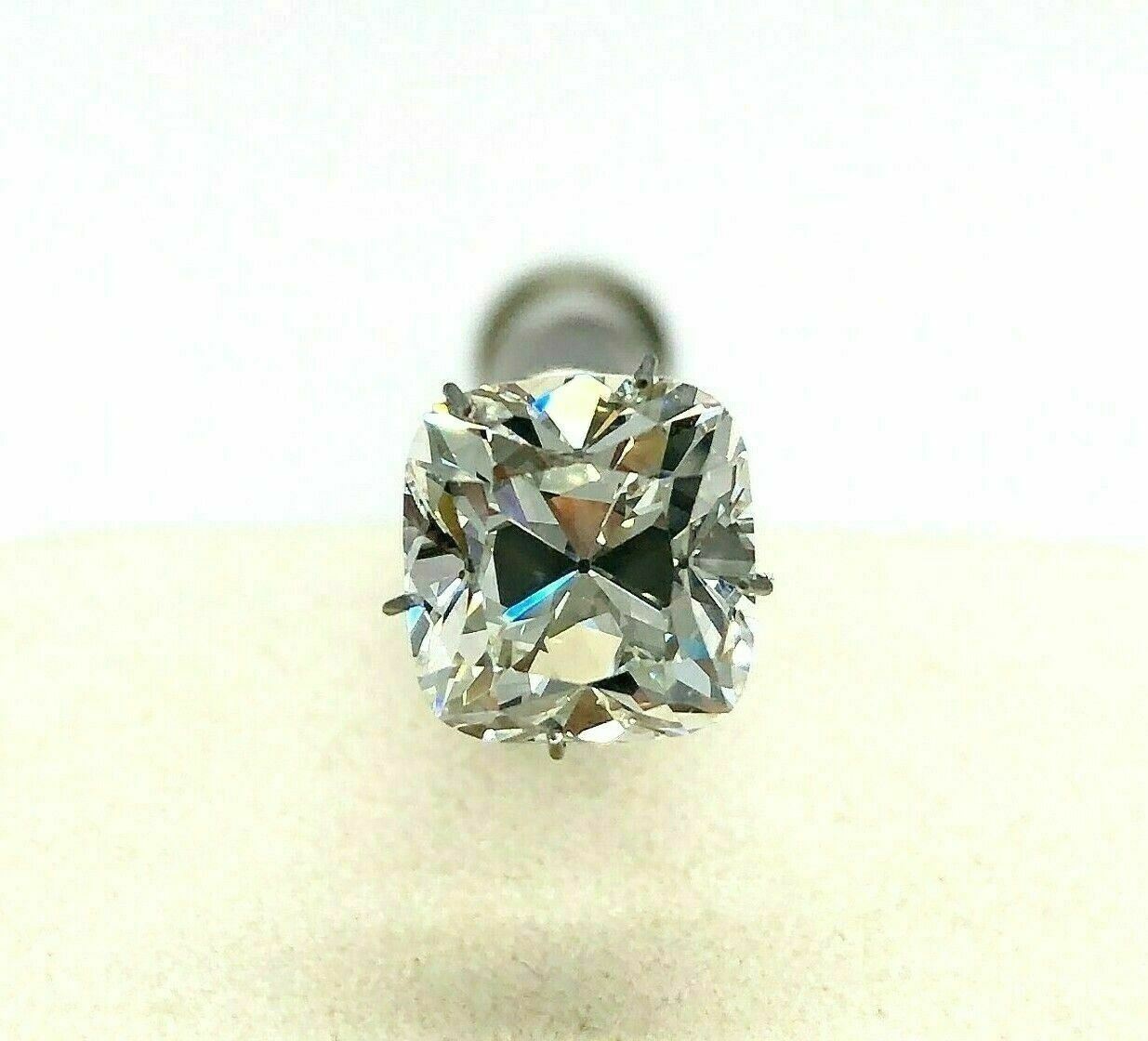 Loose Diamond GIA Diamond - 5.05 Carats Old Mine Brilliant Cushion Cut L VVS2