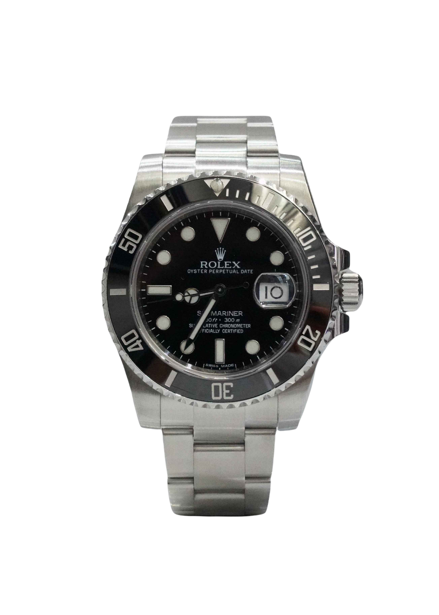 Rolex Submariner Ceramic Date 40mm Watch Ref 116610