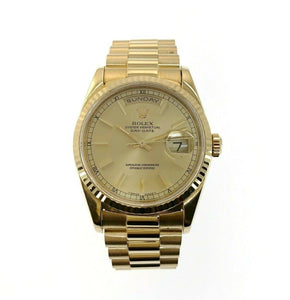 Rolex Day Date 18K Gold 36mm Watch 18238 Factory E Serial NGDC.LA