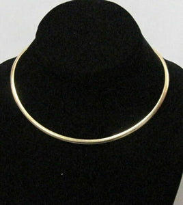 Fine 14k ITALY Designer Collar Chain Necklace Yellow Gold