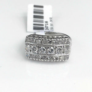1.40 Carats t.w. Diamond Anniversary/Wedding Ring 14K Gold 3.8 Grams Brand New