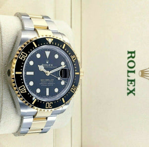 Rolex Sea Dweller 43mm Ceramic 18K Gold Stainless Watch Ref 126603 Box Card 2019