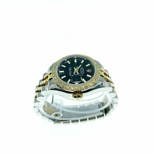 Rolex 26MM Lady Datejust 18 Karat Yellow Gold Steel Watch Ref # 179163