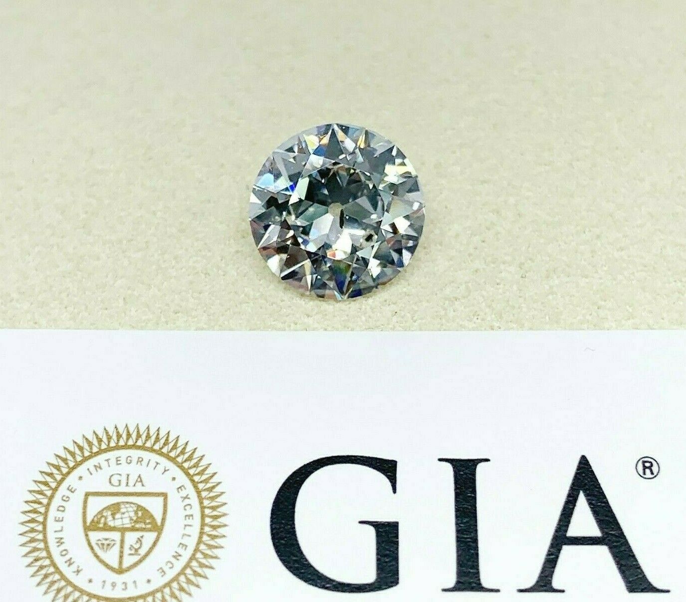 Loose GIA Diamond 2.56 Carats GIA Circular Brilliant Old European Cut Diamond