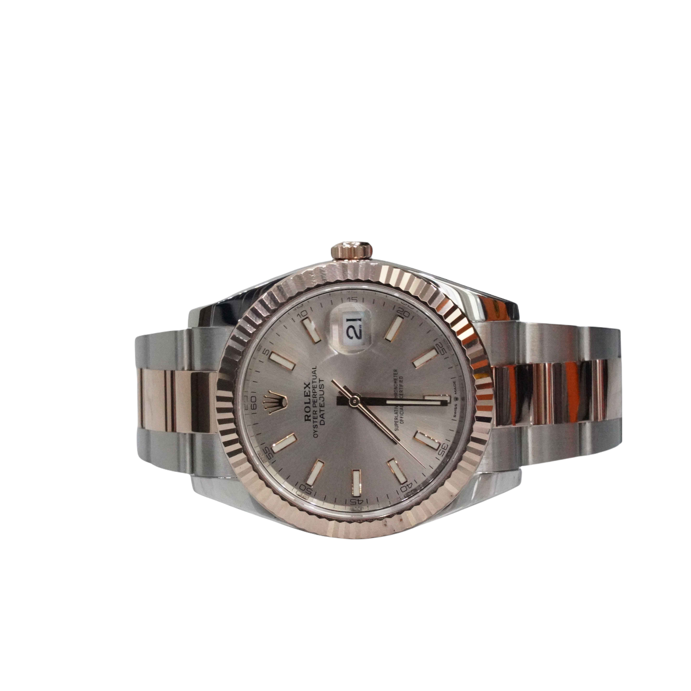Rolex Datejust II 41mm Watch Two Tone Rose Gold Jubilee 126331