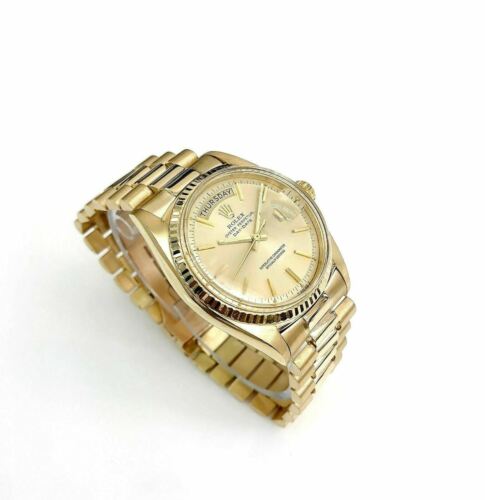 Rolex Day Date President Watch 18 Karat Yellow Gold 36MM Ref # 1803 Circa 1968