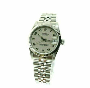 Rolex 31MM Jubilee Datejust Watch 18K Gold/Stainless Ref # 68275 Factory Dial