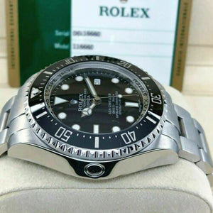 Rolex 44 mm Ceramic Deep Sea Dweller Stainless Steel Watch Ref 116660 2014