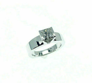 Custom Made Platinum Diamond Wedding Ring AGS Ideal Cut F VS1 1.00 Ct. Center