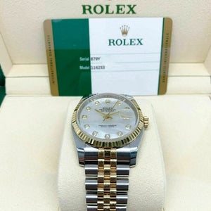 Rolex 36MM Datejust Watch 18KGold Stainless 116233 Factory Diamond MotherPearl
